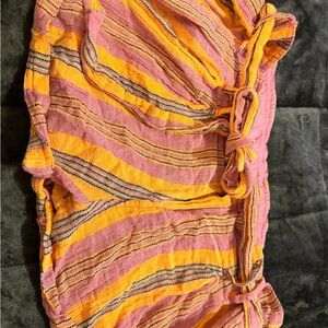 Free People Barbado Bloom Cuffed Shorts